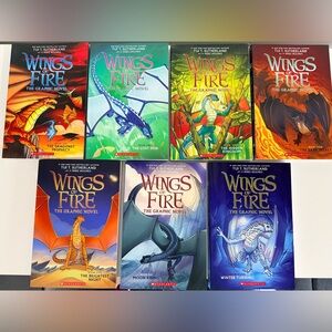 Scholastic Wings of Fire Graphic Novels - Colorful Dragon Covers